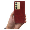 Etui Smart Leather na telefon Realme C75 4G RMX3941 / 14x 5G RMX3943 czerwone