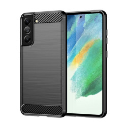 Etui Bumper Carbon LUX na telefon Samsung Galaxy S21 FE G990 czarne