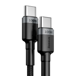 Kabel PD Powe Delivery USB-C - USB-C przewód do ładowania BASEUS 100W 20V 5A 2m czarny