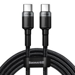 Kabel PD Powe Delivery USB-C - USB-C przewód do ładowania BASEUS 100W 20V 5A 2m czarny
