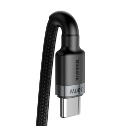 Kabel PD Powe Delivery USB-C - USB-C przewód do ładowania BASEUS 100W 20V 5A 2m czarny