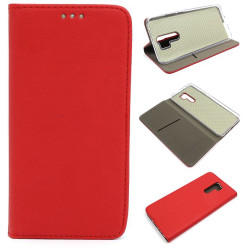 Etui Smart Magnet na telefon Xiaomi Redmi 9 czerwone