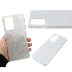 Etui Jelly Case SHINING HQ na telefon Samsung Galaxy A53 5G A536 srebrne