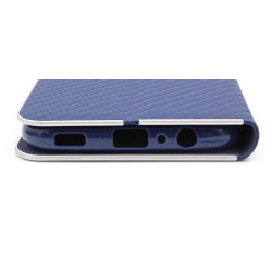 Etui Flip Vennus na telefon Samsung Galaxy A03s A037 granatowe carbon