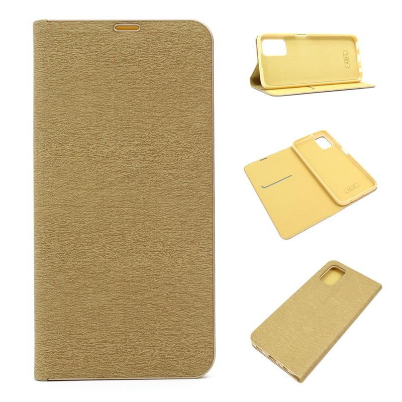 Etui Flip Vennus na telefon Samsung Galaxy A03s A037 złote