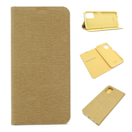 Etui Flip Vennus na telefon Samsung Galaxy A03s A037 złote