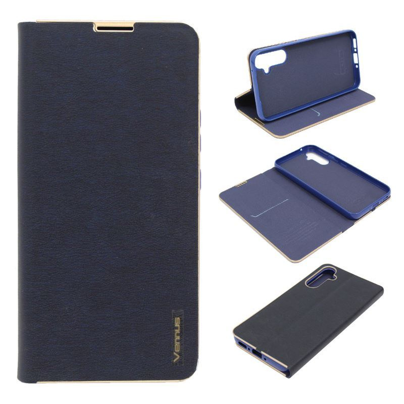 Etui Flip Vennus na telefon Samsung Galaxy A34 5G A346 granatowe