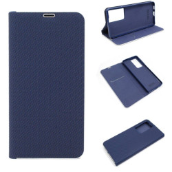Etui Flip Vennus do telefonu Samsung Galaxy S21 Ultra 5G granatowe CARBON