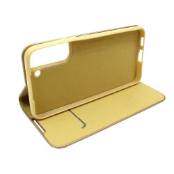Etui z klapką Flip Vennus na telefon Samsung Galaxy S22+ 5G S906 złote