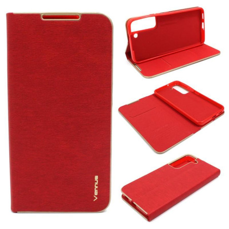 Etui z klapką Flip Vennus na telefon Samsung Galaxy S22 S901 czerwone