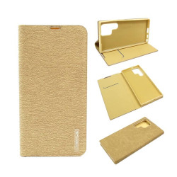 Etui z klapką Flip Vennus na telefon Samsung Galaxy S22 Ultra złote