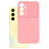 Etui SILICONE LENS na telefon Samsung Galaxy A35 5G A356 jasnoróżowe