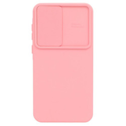 Etui SILICONE LENS na telefon Samsung Galaxy A35 5G A356 jasnoróżowe