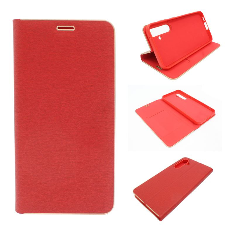 Etui Flip Vennus na telefon Samsung Galaxy S23 FE 5G S711 czerwone