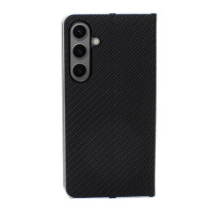 Etui Flip Vennus na telefon Samsung Galaxy S24+ 5G S926 czarne carbon