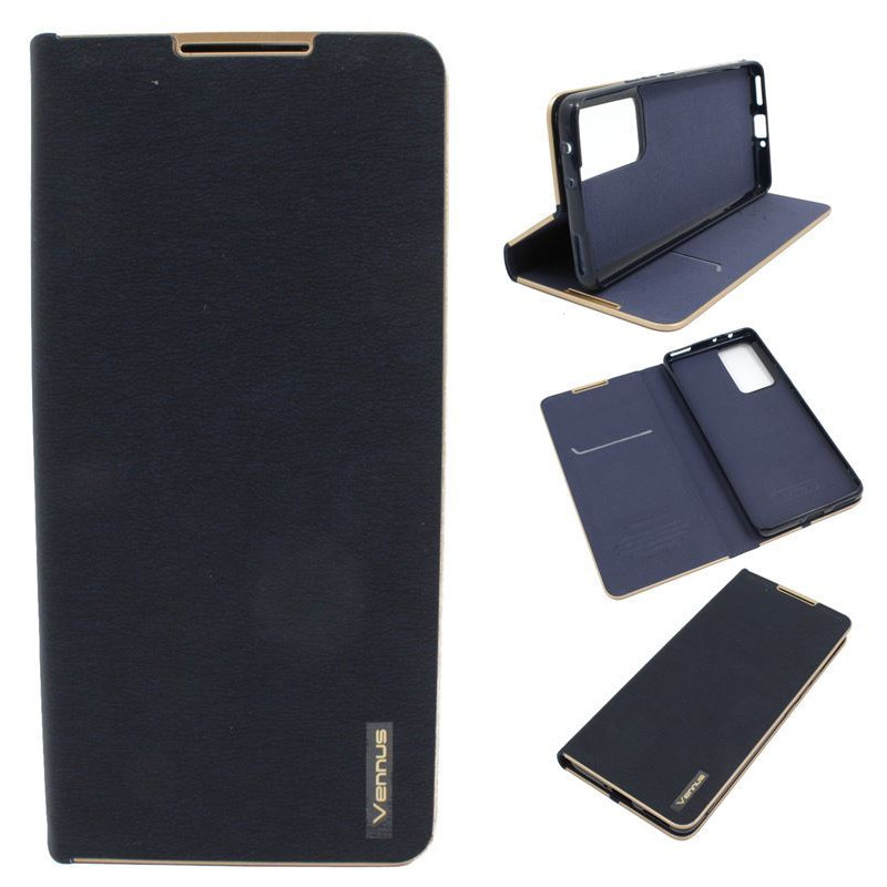 Etui Flip Vennus na telefon Xiaomi 12 Pro granatowe