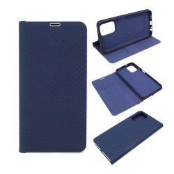 Etui Flip Vennus na telefon Xiaomi Note 10 10S Poco M5s granatowe CARBON