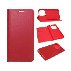 Etui Flip Vennus na telefon Xiaomi Redmi Note 14 4G 24117RN76E czerwone