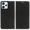 Etui Flip Vennus na telefon Xiaomi Redmi 12 4G 23053RN02Y czarne CARBON