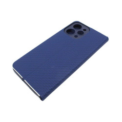 Etui Flip Vennus na telefon Xiaomi Redmi 12 4G 23053RN02Y granatowe CARBON