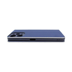 Etui Flip Vennus na telefon Xiaomi Redmi 12 4G 23053RN02Y granatowe CARBON