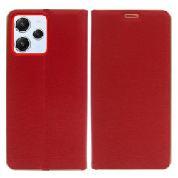 Etui Flip Vennus na telefon Xiaomi Redmi 12 4G 23053RN02A czerwone