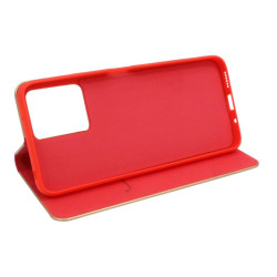 Etui Flip Vennus na telefon Xiaomi Redmi 12 4G 23053RN02A czerwone