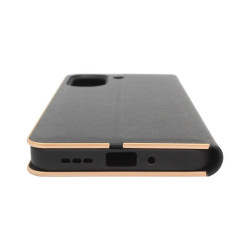 Etui Flip Vennus na telefon Xiaomi Redmi 13C 4G 23108RN04Y / POCO C65 2310FPCA4G czarne