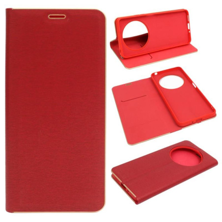 Etui Flip Vennus na telefon Xiaomi Redmi 14C 2409BRN2CA / POCO C75 2410FPCC5G czerwone