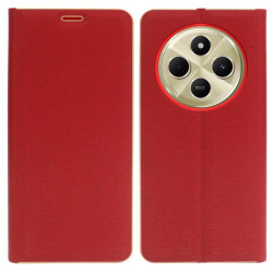 Etui Flip Vennus na telefon Xiaomi Redmi 14C 2409BRN2CA / POCO C75 2410FPCC5G czerwone