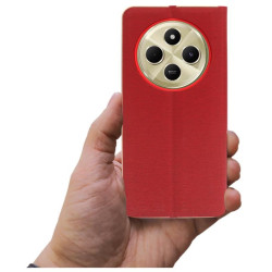 Etui Flip Vennus na telefon Xiaomi Redmi 14C 2409BRN2CA / POCO C75 2410FPCC5G czerwone