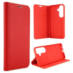 Etui Flip Vennus na telefon Samsung Galaxy S26 5G S942 czerwone