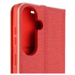Etui Flip Vennus na telefon Samsung Galaxy S26 5G S942 czerwone