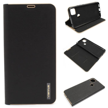 Etui Flip Vennus na telefon Xiaomi Redmi 10A / 9C czarne
