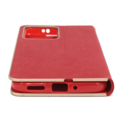 Etui Flip Vennus na telefon Xiaomi Redmi Note 12 5G 22101317C / POCO X5 5G 22111317PG czerwone