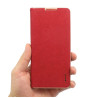 Etui Flip Vennus na telefon Xiaomi Redmi Note 12 5G 22101317C / POCO X5 5G 22111317PG czerwone