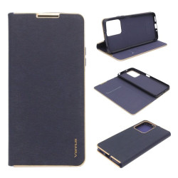Etui Flip Vennus na telefon Xiaomi Redmi Note 12 5G 22101317C / POCO X5 5G 22111317PG granatowe