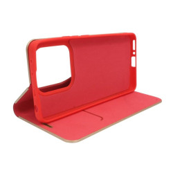 Etui Flip Vennus na telefon Xiaomi Redmi Note 14 5G 24094RAD4G czerwone