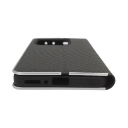 Etui Flip Vennus na telefon Xiaomi Redmi Note 14 5G 24094RAD4G czarne carbon