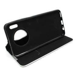 Etui Flip Vennus na telefon Huawei Mate 30 czarne carbon
