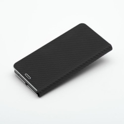 Etui Flip Vennus na telefon Samsung Galaxy S10+ G975 czarne CARBON