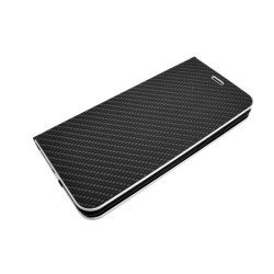 Etui Flip Vennus na telefon Samsung Galaxy J4 2018 J400 czarne carbon