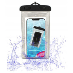 Pokrowiec / etui uniwersalny wodoszczelny wodoodporne na telefon czarny 4