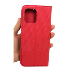 Etui Smart Magnet na telefon Xiaomi Redmi 12 4G 23053RN02A czerwone