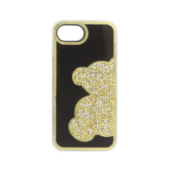 Etui TEDDY BEAR na telefon Apple iPhone 16e A3409 / 17e A3634 damskie dziewczęce na prezent urodziny święta złote