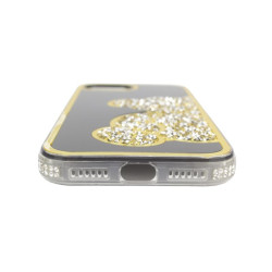 Etui TEDDY BEAR na telefon Apple iPhone 16e A3409 / 17e A3634 damskie dziewczęce na prezent urodziny święta złote