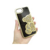 Etui TEDDY BEAR na telefon Apple iPhone 16e A3409 / 17e A3634 damskie dziewczęce na prezent urodziny święta złote