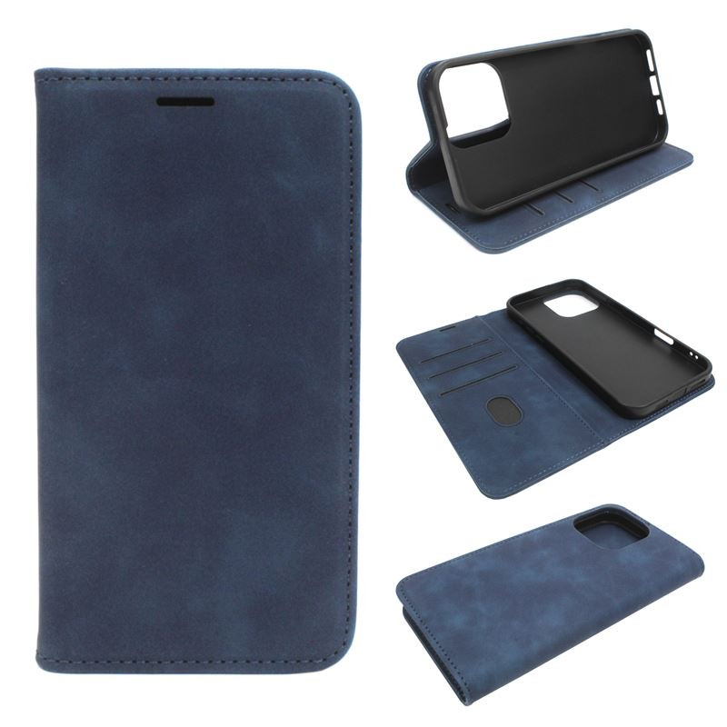Etui Smart Retro Lite na telefon Apple iPhone 16 Pro Max A3296 granatowe
