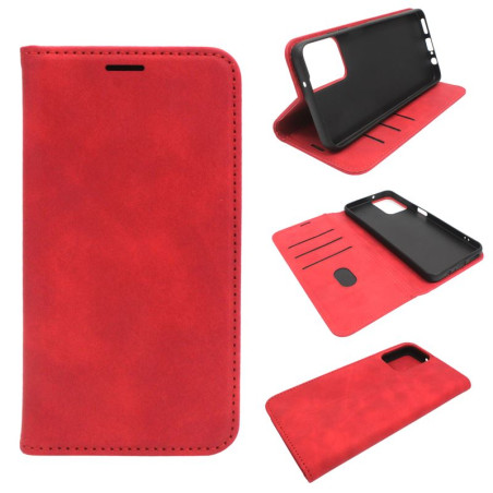 Etui Smart Retro Lite na telefon motorola moto g34 5G XT2363 czerwone