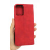 Etui Smart Retro Lite na telefon motorola moto g34 5G XT2363 czerwone